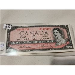 1954 REPLACEMENT $2 BILL