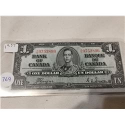1937 $1 BILL COYNE