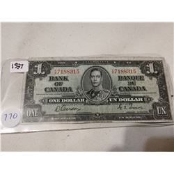 1937 $1 BILL GORDON