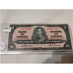 1937 $2 BILL GORDON