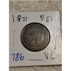 1871 P.E.I. LARGE CENT COIN