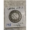 Image 1 : 1894 NFLD SILVER 50 CENT COIN