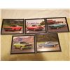 Image 1 : 5 FRAMED CAR PICTURES 12" X 9"