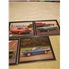 Image 3 : 5 FRAMED CAR PICTURES 12" X 9"