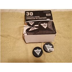 CANADIAN TIRE 30 NEW HOCKEY PUCKS
