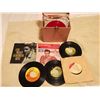 Image 1 : LOT OF 45 RECORDS, ELVIS, BEATLES, CASH ETC