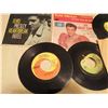 Image 2 : LOT OF 45 RECORDS, ELVIS, BEATLES, CASH ETC