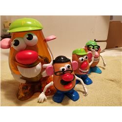 POTATO HEAD LOT, LARGE IS 13" HIGH