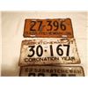 Image 2 : SASKATCHEWAN LICENSE PLATES, 1937, 36, 59, 73