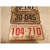 Image 3 : SASKATCHEWAN LICENSE PLATES, 1937, 36, 59, 73
