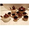 Image 1 : LARGE POTTERY SET, TEA POTS, CUPS, POT, CREAM, SUGAR