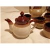 Image 5 : LARGE POTTERY SET, TEA POTS, CUPS, POT, CREAM, SUGAR