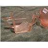 Image 2 : 2 DEPRESSION GLASS PIECES, PINK