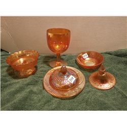 CARNIVAL GLASS LOT