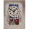 Image 1 : OLD FOREST VILLE CERAMIC DUTCH STYLE WORKING WALL CLOCK