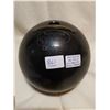 Image 1 : ANTIQUE 10 PIN BOWLING BALL, RUBBER W/ HANDLE