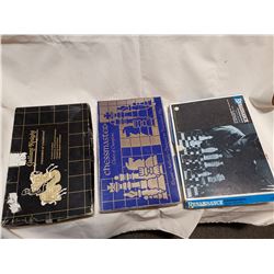 3 VINTAGE CHESS BOARDS