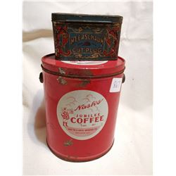 VINTAGE NASH'S COFFEE TIN AND TOBACCO TIN