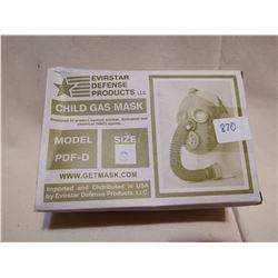 SIZE SMALL UNOPENED CHILD'S GAS MASK
