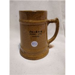 OLD MEDALTA POTTERY ADVERTISING MUG