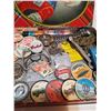 Image 3 : VINTAGE ITEMS INSIDE OLD TIN