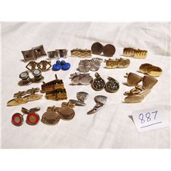 LOT OF 20 VINTAGE CUFF LINKS