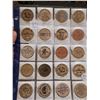 Image 1 : LOT OF WOODEN TOKENS, FULL PAGE OF 20