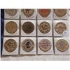 Image 4 : LOT OF WOODEN TOKENS, FULL PAGE OF 20