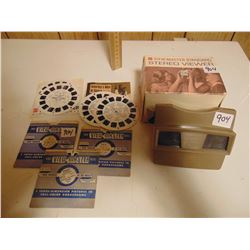 VINTAGE VIEWMASTER IN BOX AND FEW SLIDES
