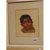 Image 2 : 31 BY 34 CM ABORIGINAL PETTIPOINT CHILD FRAMED