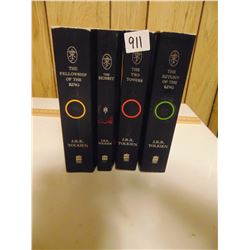 LORD OF THE RINGS 4 VOLUMES OF BOOKS