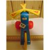 Image 3 : VINTAGE 1970 FISHER PRICE PULL HELICOPTER