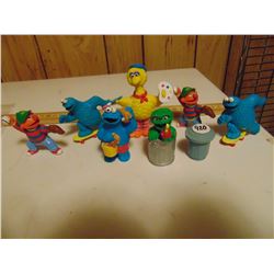 LOT OF 8 SESAME STREET MUPPET FIGURES