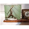 Image 2 : 22" ELECTRIC LAMP & CLOCK, CURLING THEME