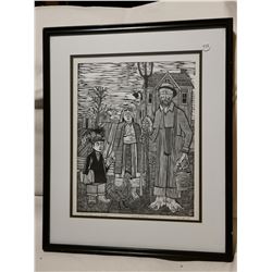 21" X 17" SIGNED BARTER PICTURE, SASKATCHEWAN