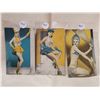 Image 1 : ORIGINAL 1940'S PIN-UP PHOTOS CARDS, 5 3/8 X 3 1/4, SET OF 3