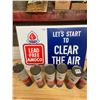 Image 3 : 2 SIDED AMOCO SIGN & 6 N.O.S. GREASE TUBES