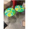Image 1 : 2 RETRO 1970'S TIN TABLES