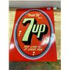 Image 3 : 7UP SIGN, EMBOSSED - REPRODUCTION 12 X 16"