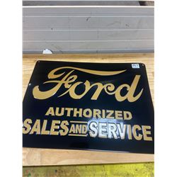 FORD SIGN, EMBOSSED REPRODUCTION 12 X 16"