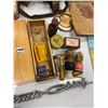 Image 2 : LARGE LOT OF COLLECTIBLES - PENCIL BOX, POISON BOTTLE, CALENDAR BUCKS, SHAVING ETC