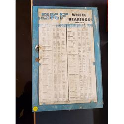 SKF Wheel Bearing Cabinet c/w NOS Bearings