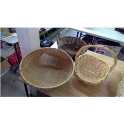 3 Wicker Baskets