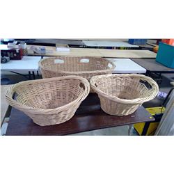 3 Wicker Baskets