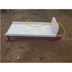 RED SLEIGH 18" X 48" X 16" HIGH