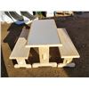 Image 1 : CHILDREN'S TABLE & 2 BENCHES
