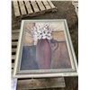 Image 1 : FLOWER IN VASE PICTURE AND FRAME