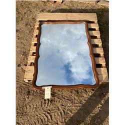 WOODEN FRAMED MIRROR