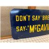 Image 2 : ORIGINAL VINTAGE MCGAVINS BREAD TIN ADVERTING SIGN 20" x 10"