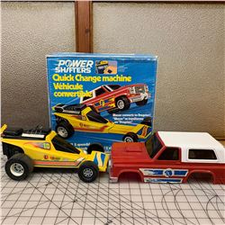 VINTAGE 1977 POWER SHIFTERS BLAZER DRAGSTER TOY WITH BOX
